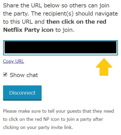 Netflix partyの使い方6