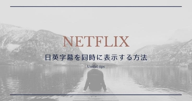 豆知識 Netflixの日英字幕を同時表示して英語学習を最適化する Montblues