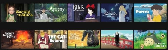 Netflixで配信されているジブリ作品を日本から見る方法：アーヤと魔女確認
