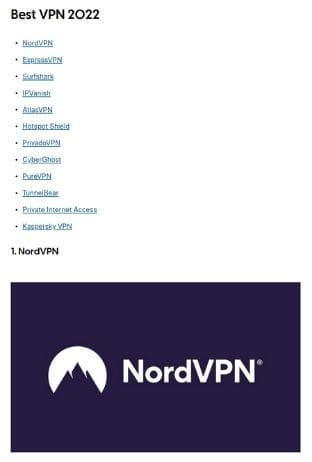 NordVPNの海外での評判1