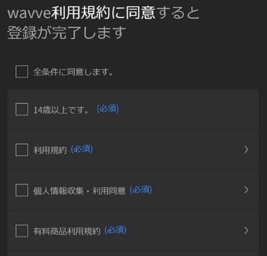 Wavveで韓国のTVを日本から視聴する方法：2